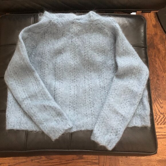 Sezane Theodore Hooded Sweater Vintage Blue - Picture 2 of 6